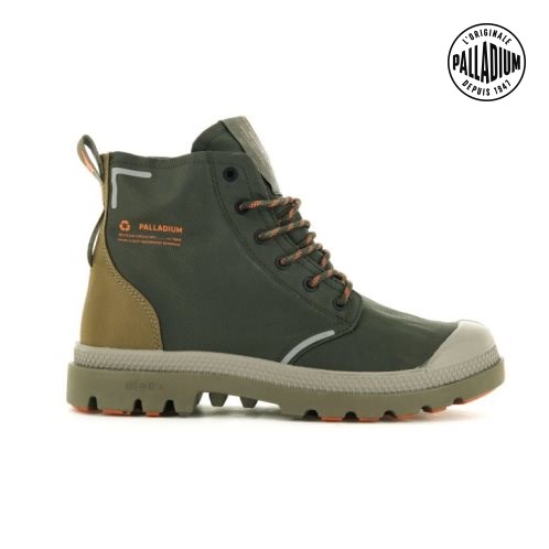 Dámské Boty Palladium Pampa Lite+ Recycle WP+ Olivy Zelené | CZ WKH-75I